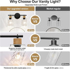 MOKATNG Bathroom Light Fixtures, 2-Light Coastal Vanity Lights - Image 7