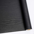 Abyssaly Black Wood Wallpaper 17.71 Inch X 196 Inch Peel Stick Countertops by Abyssaly