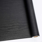 Abyssaly Black Wood Wallpaper 17.71 Inch X 196 Inch Peel Stick Countertops by Abyssaly