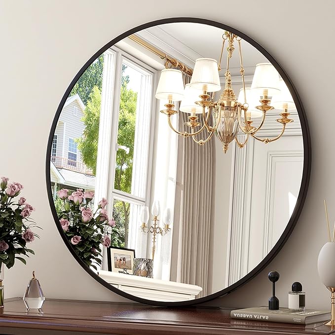 XRAMFY 30 Inch Round Mirror by XRAMFY