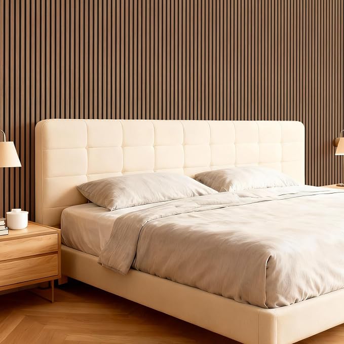 TONOR Wood Slatwall Panels, 4 Pack 47.2" x 23.6"/ 120 x60cm Acoustic Wall Panels - Image 9