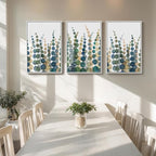 Framed Coastal Wall Art for Living Room, Large Modern Watercolor Botanical - Image 9