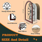 ZEXUIRU 4 Set. Rustic Wall Mirrors - Image 3