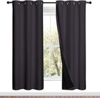 NICETOWN 100% Blackout Window Curtain Panels, 2 Pieces, 42-inch Wide Per Panel by NICETOWN