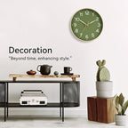 Roymnie Wall Clock Green, 10 Inch Silent Wall Clocks Battery Operated-Modern - Image 7