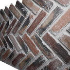 EverStone Herringbone Faux Brick Panel, 46 1/2"W x 25 1/4"H x 1"D, Farmhouse - Image 7