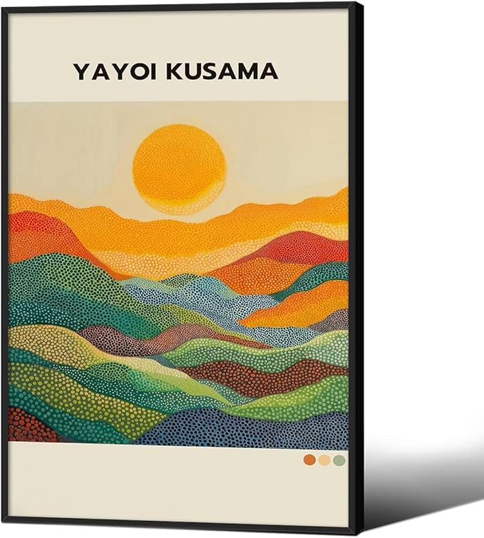 Yayoi Kusama1986 Wall Art Japanese Gallery Exhibition Wall Decor Yayoi Kusama by Unknown
