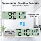 14.5'' Large Digital Wall Clock Battery Operated - Image 3