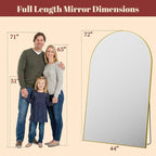 Suidia 72"x44" Arched Full Length Mirror - Image 4