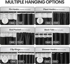 Floor to Ceiling Curtains for Wall Ceiling Mount Track, Room Separator Extra - Image 2