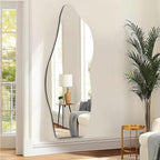 QDSSDECO Full Length Mirror 63"x24" Irregular Wall Mirror Wave Frameless - Image 2