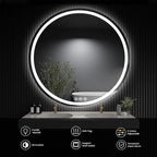 LED Bathroom Mirror 40 Inch Round Bathroom Mirror - Image 6