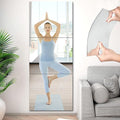 JUNEBRUSHS 3 Pack Self Adhesive Acrylic Mirrors, 20 x 24 Inch Full Length by JUNEBRUSHS