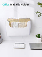 Wall Mount File Organizer Holder Mail Holder No Drilling Wall Pocket - Image 8