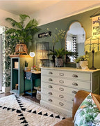 Dimoon 118''x17.7'' Green Peel and Stick Wallpaper Contact Paper Modern Self - Image 3