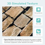 Commomy 3D Faux Stone Wall Panel Peel and Stick Wall Tiles - Image 3