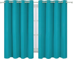 LEMOMO Teal Thermal Blackout Curtains/52 x 54 Inch/Set of 2 Panels Room - Image 2