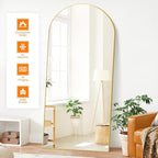 TRAHOME Full Length Arched Mirror, Living Room, Dressing Room - Image 2