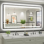 72x40 Inch LED Bathroom Mirror by Briivuemodernmirrors