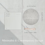 Minimalist LED Digital Wall Clock – USB Powered | Grey Concrete Style | 12/24 - Image 7