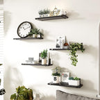 Fixwal Wall Shelves, Width 4.7 Inches Black Floating Shelves - Image 5