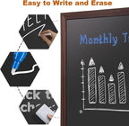 Comix Magnetic Chalkboard, 18 x 24 Inches Wooden-Framed Blackboard - Image 2