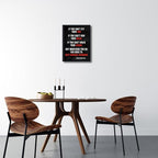 Pyradecor Black Framed Canvas Wall Art Keep Moving Forward Motivational - Image 3