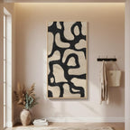 Framed Neutral Horizontal Abstract Wall Art - Image 4