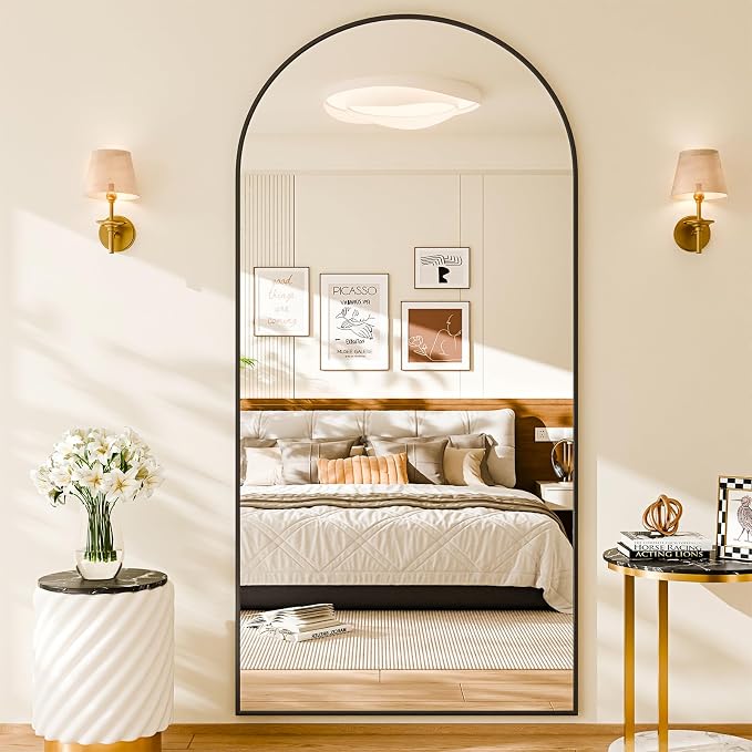 76"x34" Floor Mirror Full Length, Arched Full Length Mirror - Image 2