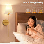 NIORSUN 19.9 inch Battery Operated Wall Sconce Set of 2, 10 Colors Wireless - Image 6