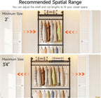ONBRILL H1 Plus Expandable Wall Mounted Closet System, 2FT-3.3FT Closet - Image 4