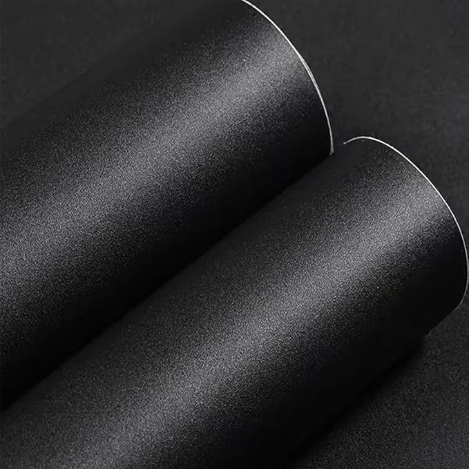 Yancorp 31.5"x394" Matte Black Contact Paper Peel and Stick Wallpaper Removable - Image 2