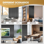 OUZUGIE WPC Acoustic Slat Wall Paneling, Living Room, TV Background, Study Room - Image 7