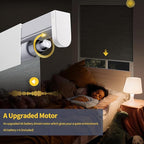 Motorized Blinds with Remote, Grasscloth Fabric Smart Blinds with Valance Cover - Image 4