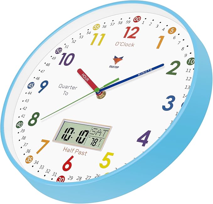 Foxtop Digital and Analog Learning Clock - Image 6