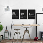 Framed Office Decor Canvas Wall Art - Image 4