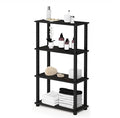 Furinno TURN-S-TUBE Storage Shelves, 4-Tier Book Shelf, Corner Shelf, Toolless by Furinno-FitsYourSpaceFitsYourBudget