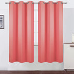 LEMOMO Coral Thermal Blackout Curtains/42 x 72 Inch/Set of 2 Panels Room - Image 2