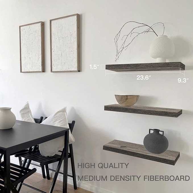 QEEIG Floating Shelves for Wall 23.6" Long - Image 3