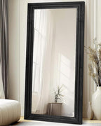 Full Length Mirror 76"x34" Solid Wood Frame Floor Large Mirror - Image 7
