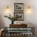Shenmoyl Vintage Battery Operated Wall Sconce - Image 7