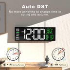 JALL 16" Large Digital Wall Mount Clock, Count Down Timer, Big LED, RGB Color - Image 5