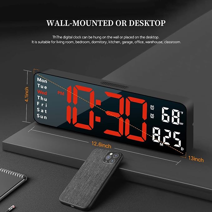 Digital Clock, Digital Wall Clock - Image 3