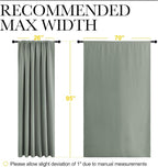 NICETOWN 2 Panels Blackout Curtains, Rod Pocket Thermal Insulated Drapess - Image 6