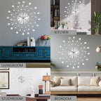 SIN&MI Large Wall Clock for Living Room Decor Non-Ticking Quiet Metal Quartz - Image 4
