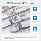 COMSTICKC 3D Faux Brick Peel and Stick Wall Covering, Small Size Thin PVC Self - Image 3