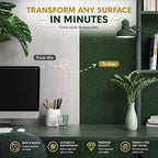 Abyssaly Dark Green Peel and Stick Wallpaper Removable Silk Texture Contact - Image 5