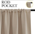 NICETOWN Blackout Curtains for Living Curtains, 2 Panels, 29 by 30, Room - Image 2