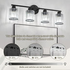 Crystal Bathroom Light Fixtures, Bathroom Lighting Fixtures Over Mirror - Image 8