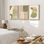 Large Framed Tropical Boho Wall Art - Image 2